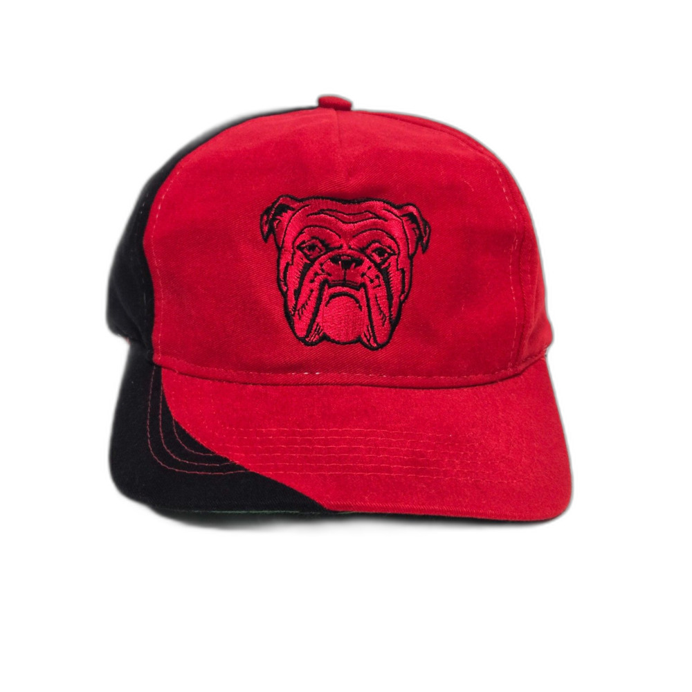 Vintage 90s Red Dog Beer Kati Sportcap Hat | Leather Strapback | Red Black